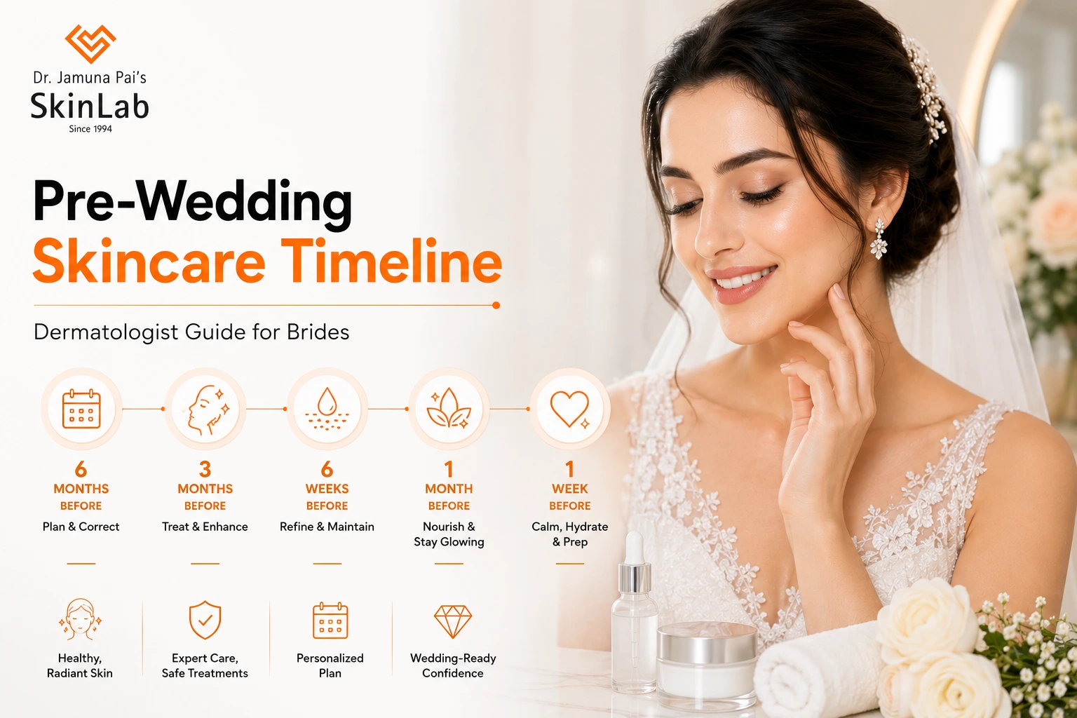 Pre Wedding Skincare Timeline for Brides | SkinLab