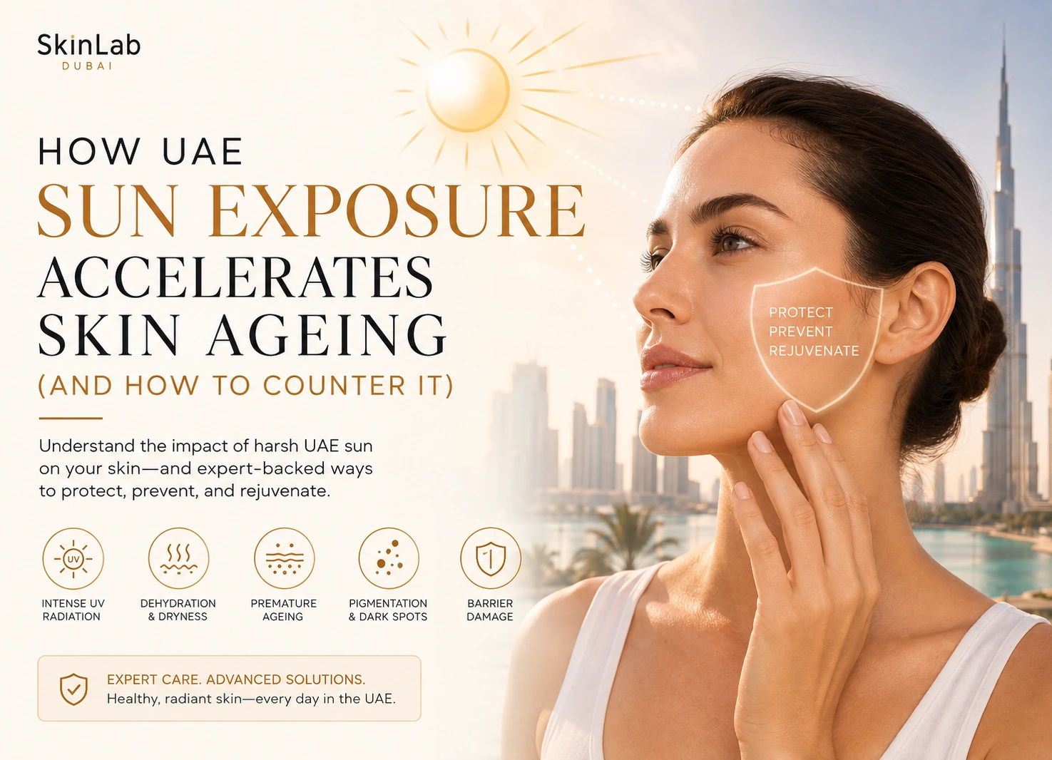 How UAE Sun Exposure Accelerates Skin Ageing (and How to Counter It)